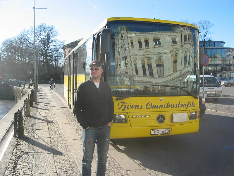 februari 2008 121.jpg - Här har jag parkerat bussen på Grönsakstorget i Göteborg. Dags för en nypa luft och förarbyte.